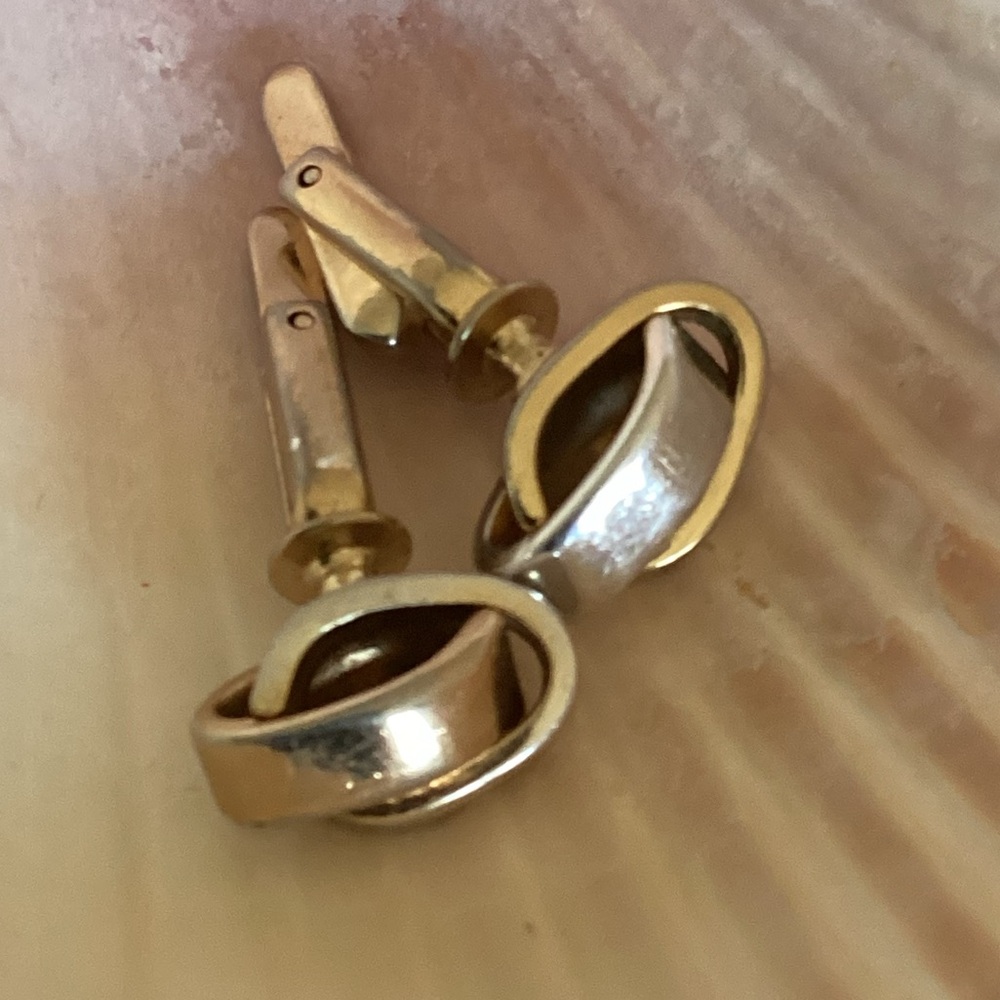 ⚜️Vintage HICKOK  Gold KNOT Cuff Links VNVC STAMPED